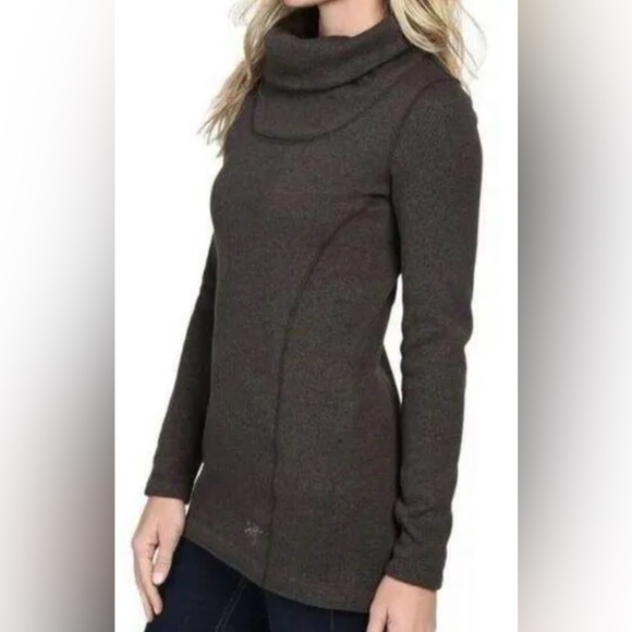 Arc'teryx Desira Cowl Neck Fleece Tunic in Charcoal Gray